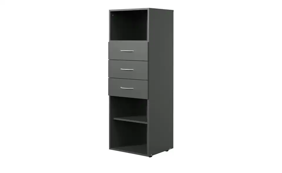 Regal Multischrank-System 30 cm 126 cm Graphit
