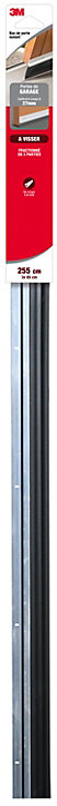 Bas de porte pour garage à visser articulé Premium noir 93 cm 3M