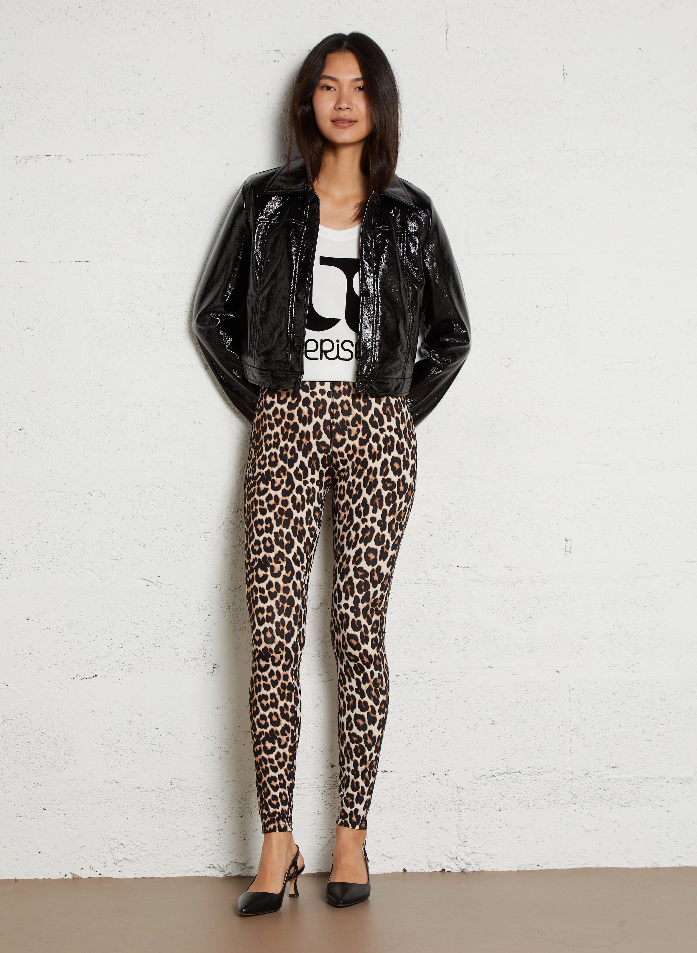 ZAYN - Legging imprimé léopard | Noir