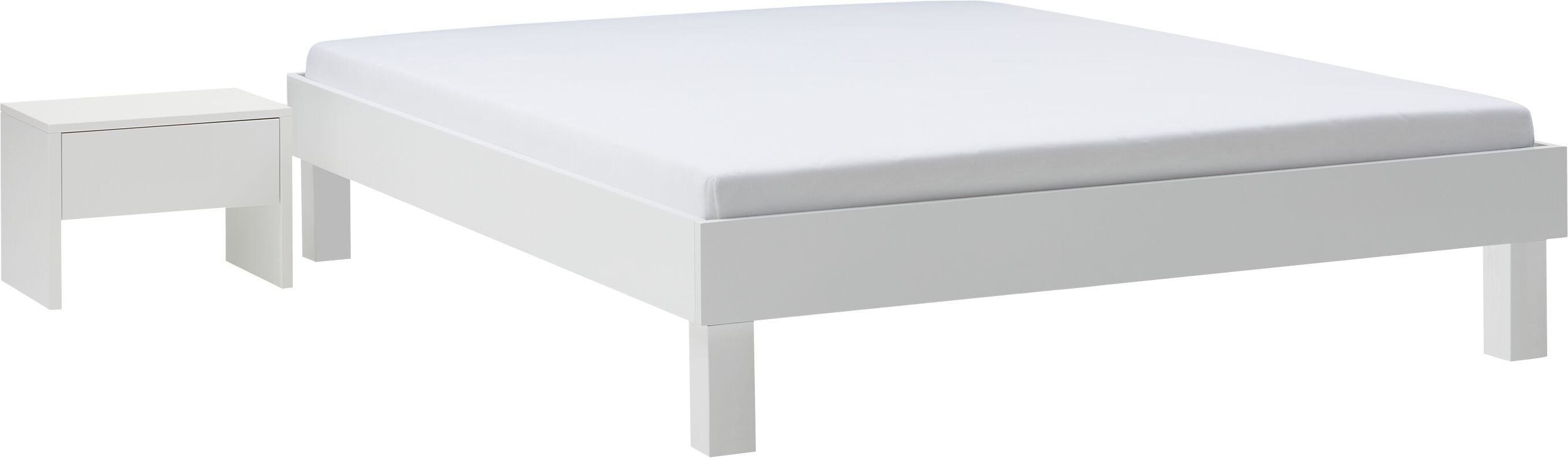 CARA Bett - Weiss / B: 120.0 cm x T: 200.0 cm