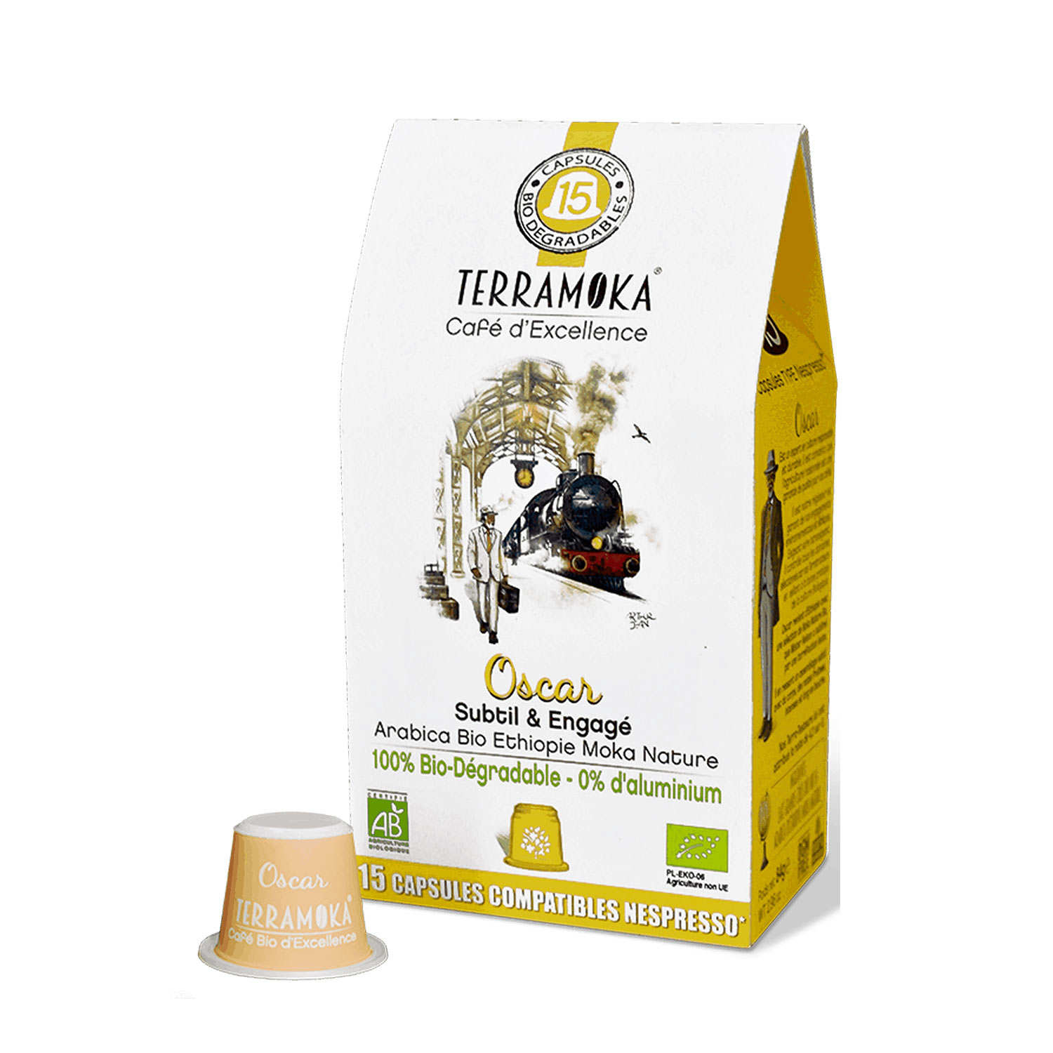 Oscar - Capsules de café bio compatibles Nespresso® biodégradables