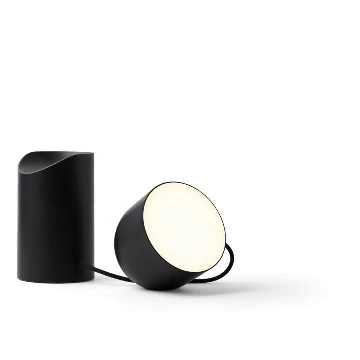 Lexon Lampe LED à poser Orbe | Noir