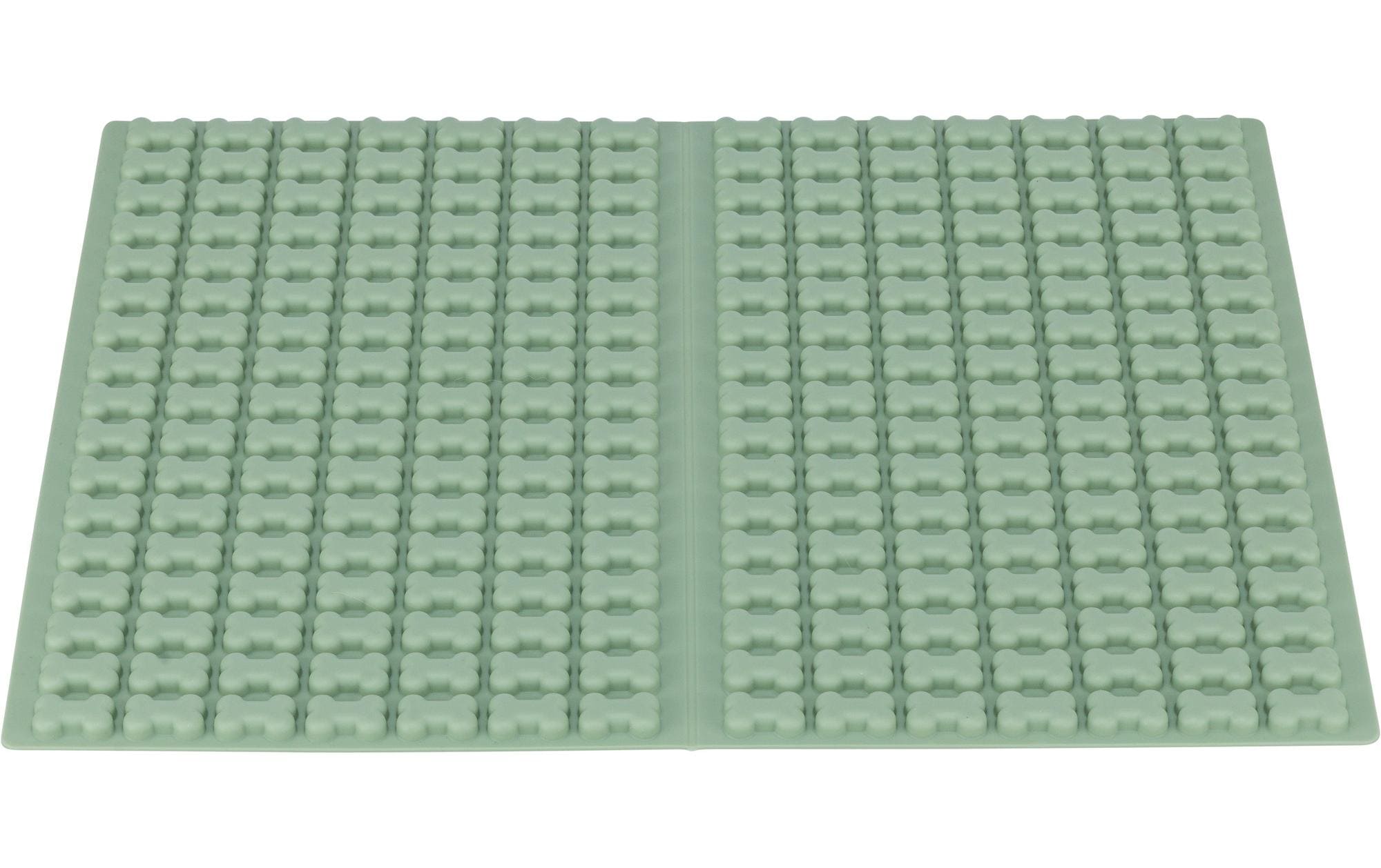 Backmatte mit Knochen, Silikon, 38 × 28 cm, GrünSnack-Spielzeug
