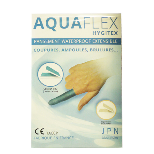 Pansement waterproof extensible bleu Aquaflex Hygitex