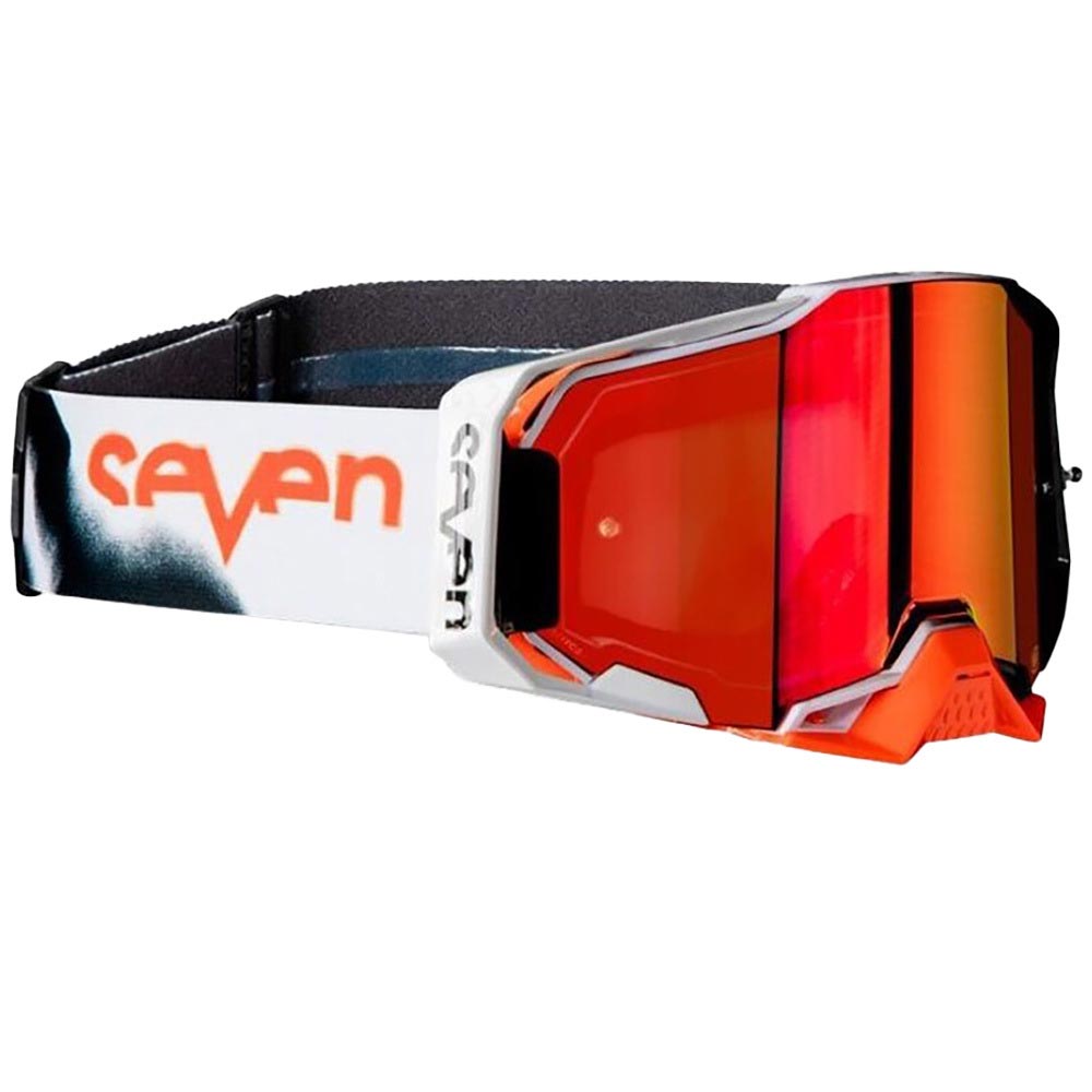 100% - Masque Armega X Seven 27° - Red Mirror Blanc / Orange