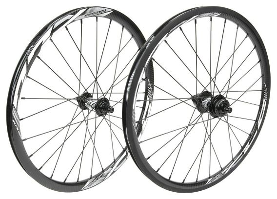 Paire de Roues Excess XLC-3 20'| 451x19.5mm | 36h Trous Noir / Blanc