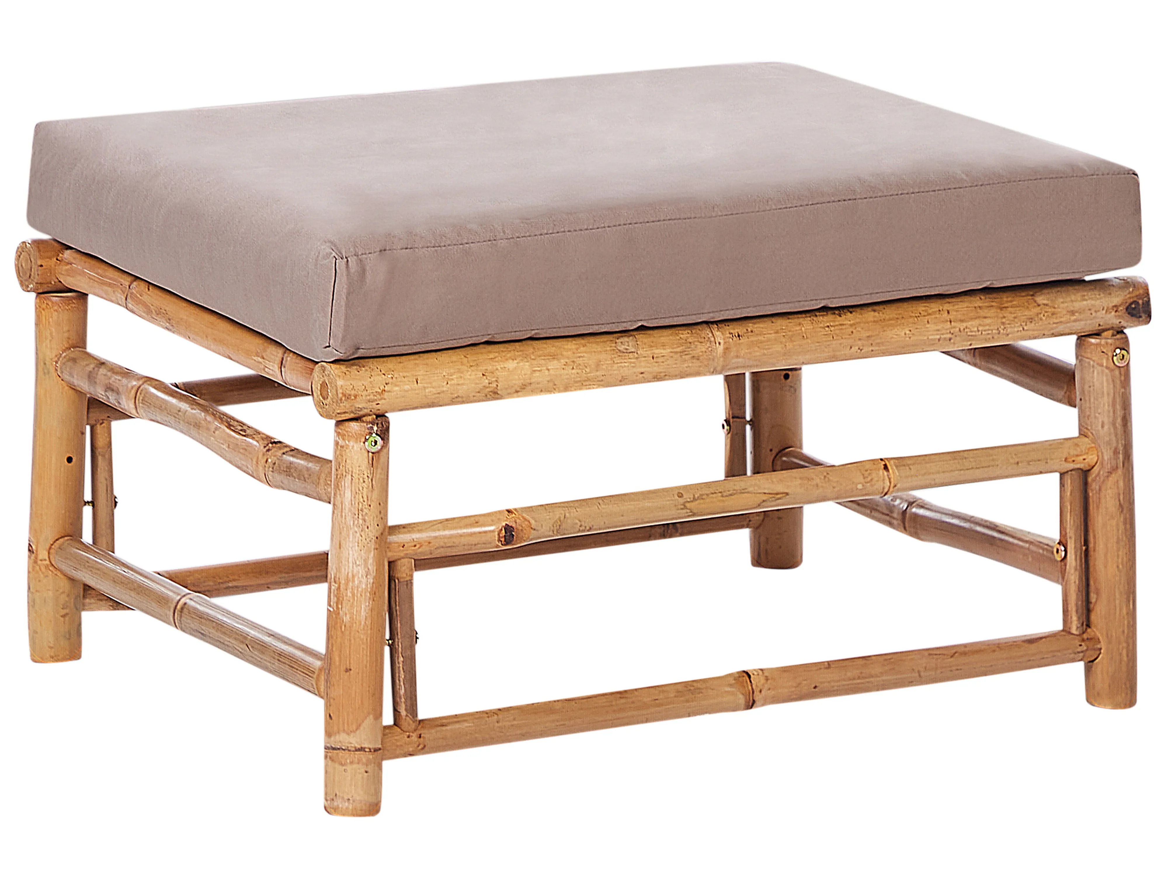 Tuin hoekloungeset met tafel 4-zits CERRETO linkszijdig Bamboehout Taupe