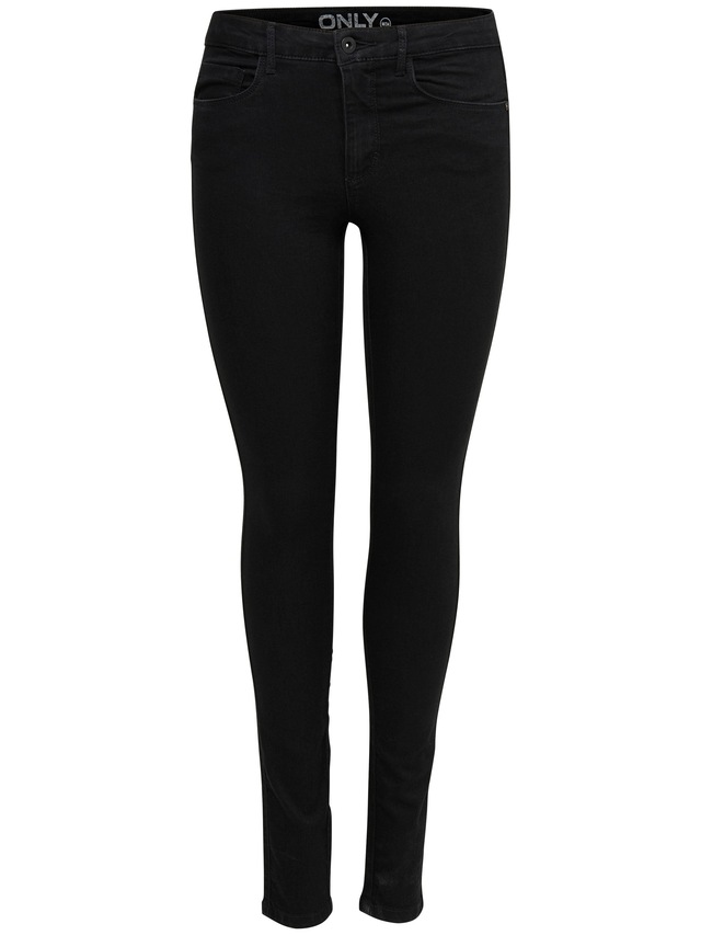 ONLY Skinny-fit-Jeans »ONLROYAL – Skinny-Jeans mit normaler Leibhöhe und Stretch«, unifarben, modisch, skinny fit, Denim