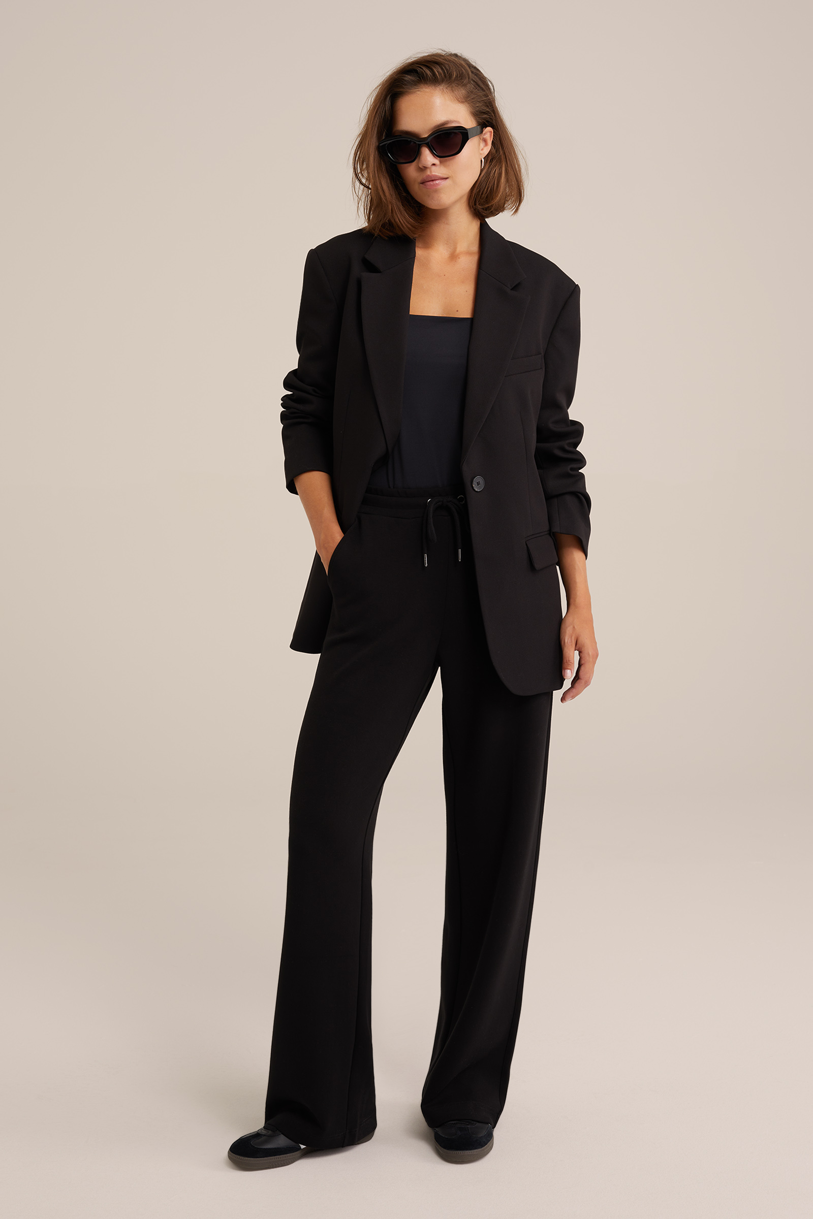 body top WE Fashion Zwart