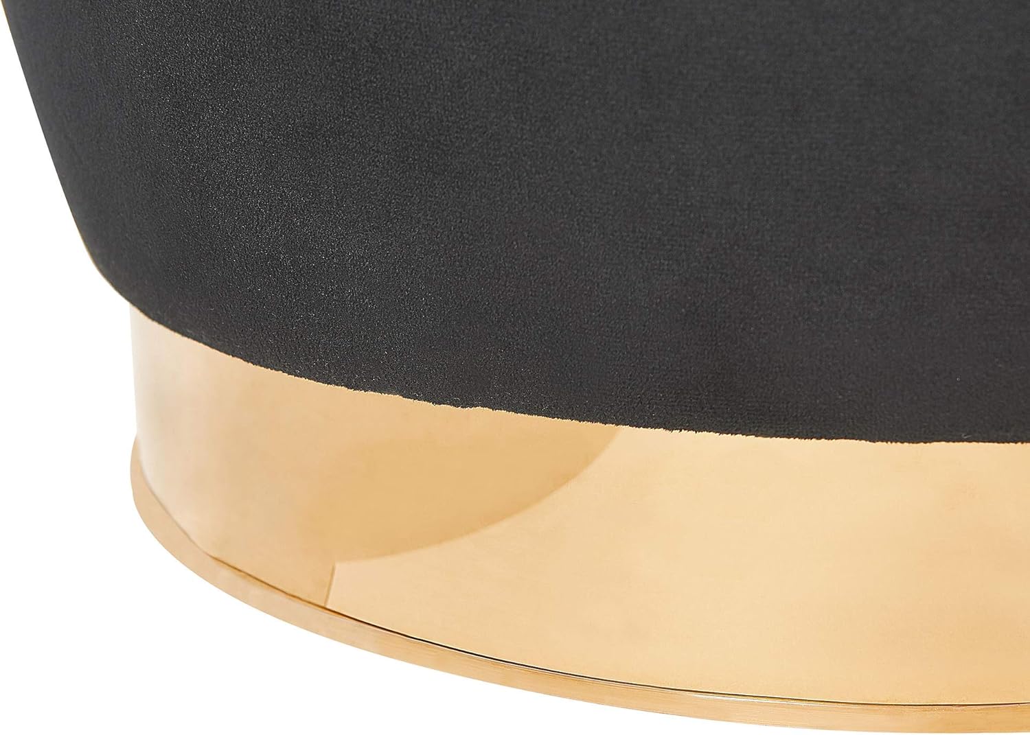 Beliani Trendy Sessel samtige Polsterbezug schwarz Alby