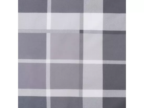 Coussin de palette motif à carreaux gris 80x80x12 cm tissu