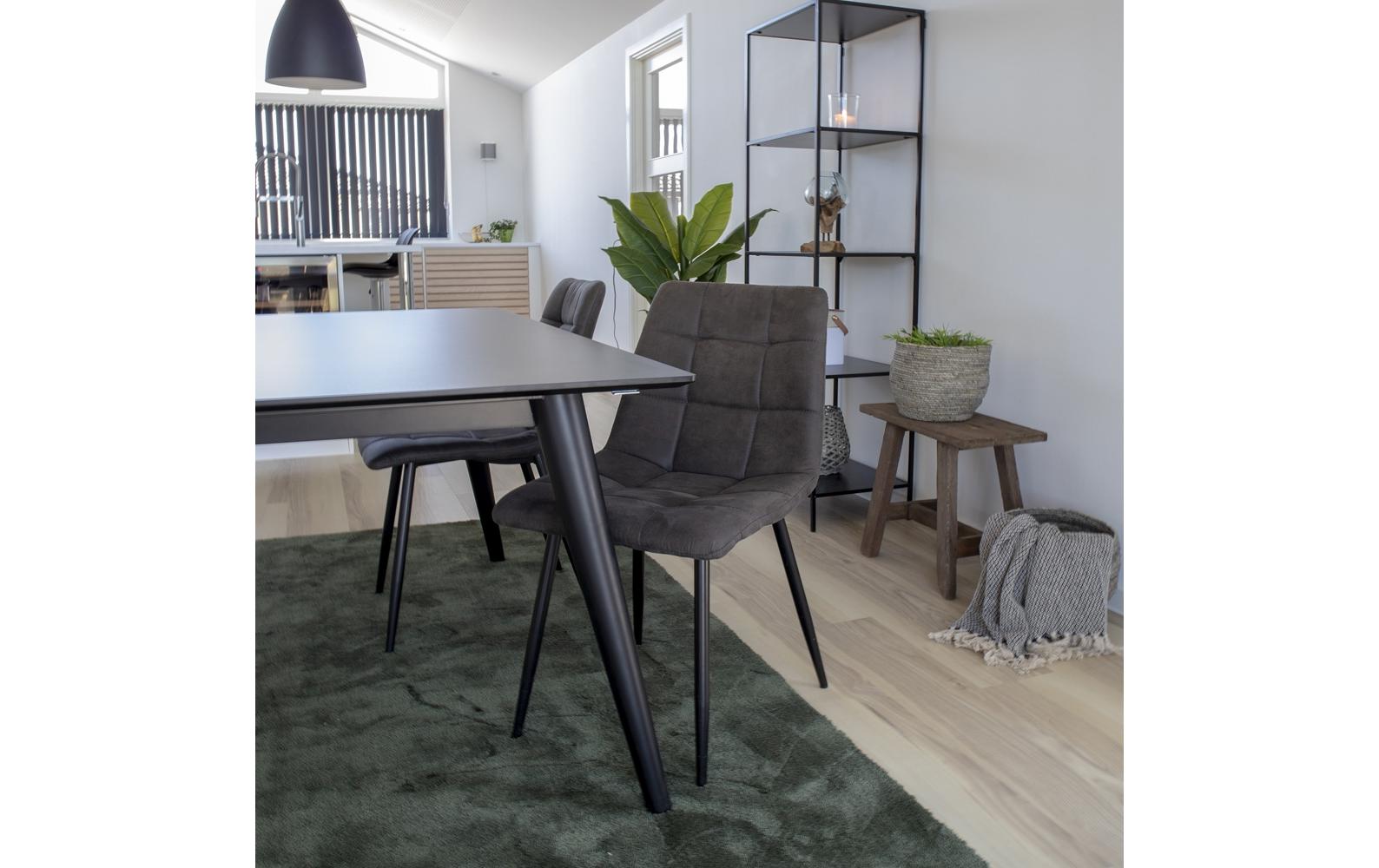 Stuhl Middelfart 2 Stück, 86 x 55 cm, Dunkelgrau/SchwarzStabile Esszimmerstühle