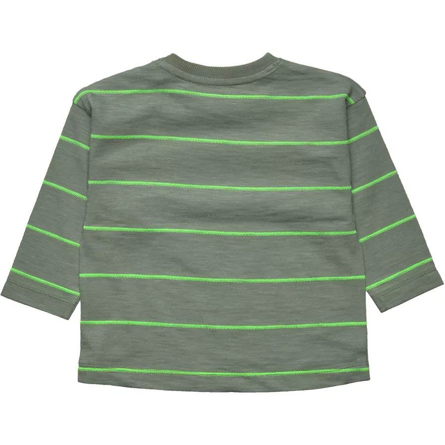Staccato Shirt light khaki gestreift