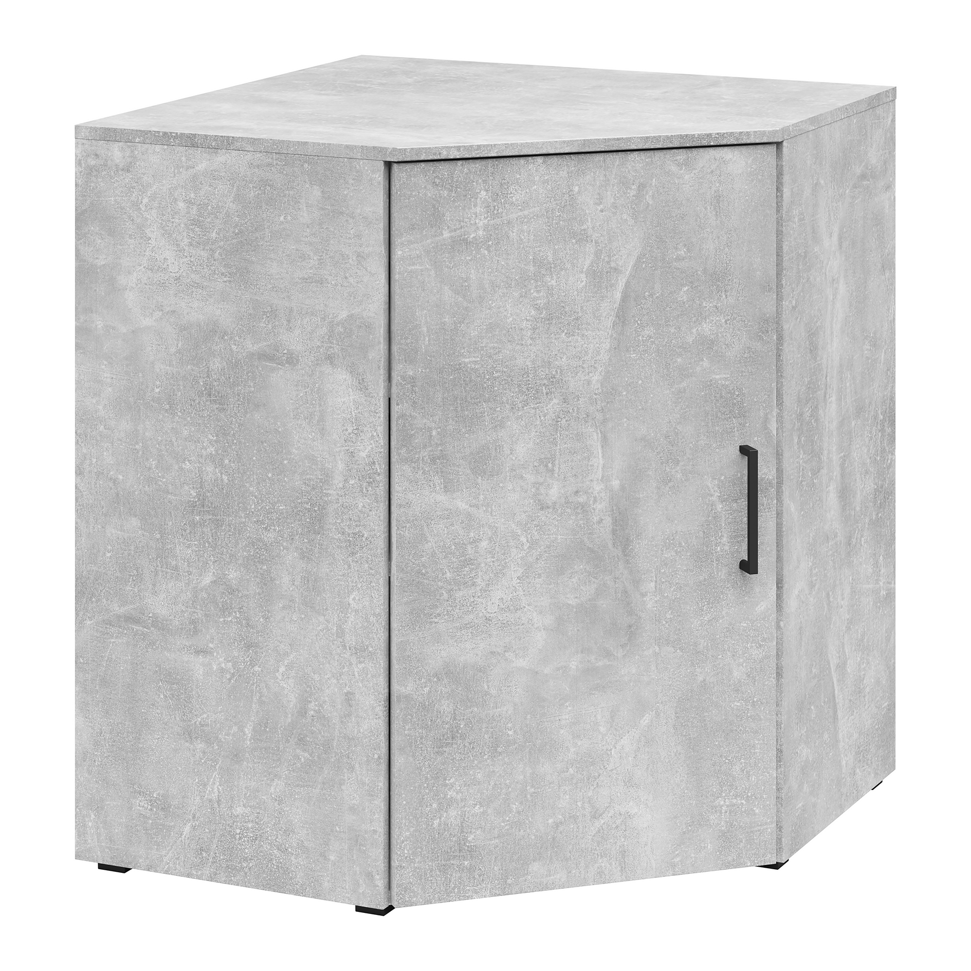 Eck-Kommode - Betonoptik - 73 cm breit