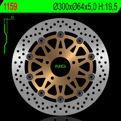 Disque de frein Rond NG flottant