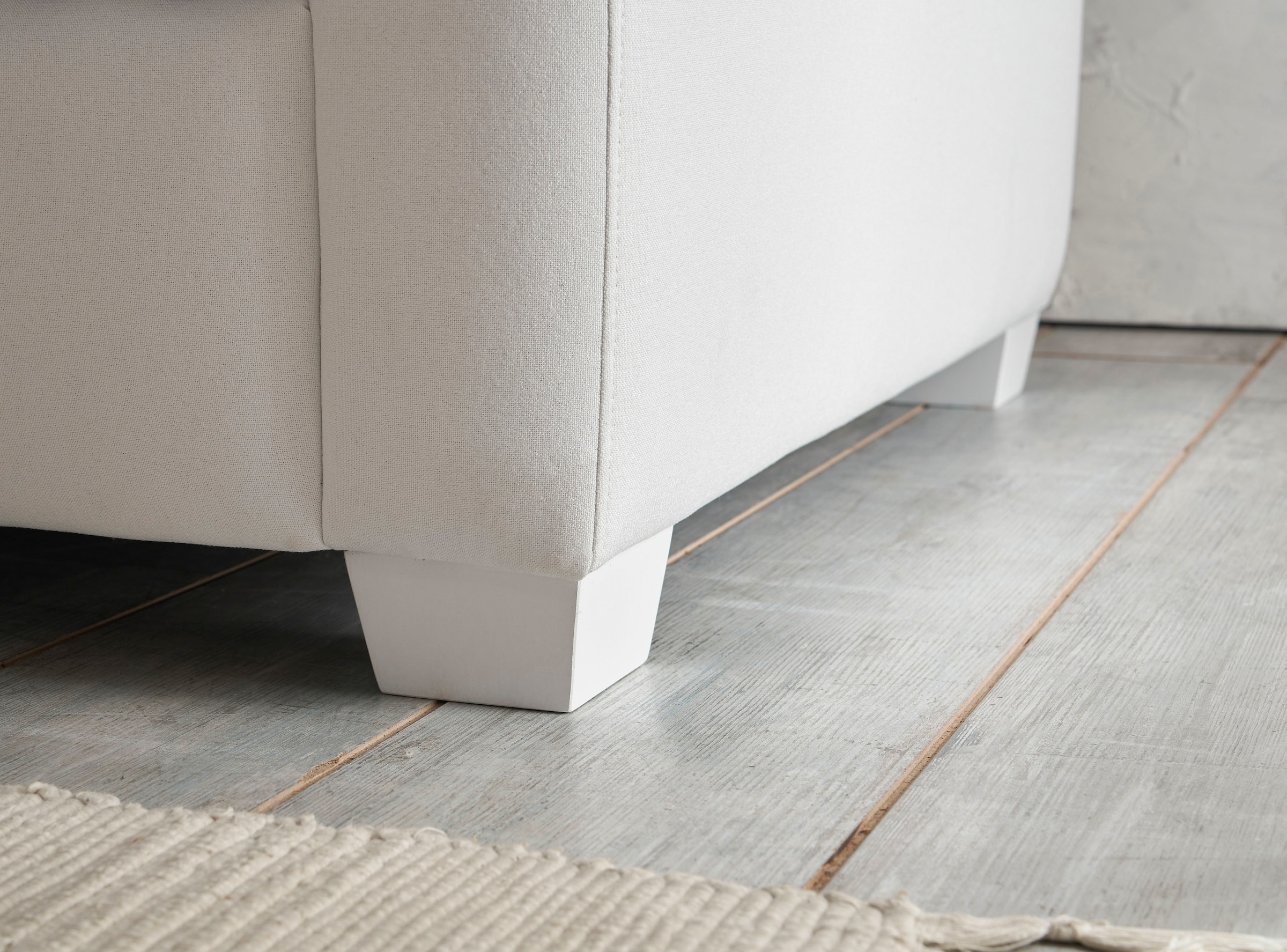 Home affaire Sitzgruppe »CALIFORNIA« 2 Stk. tlg. maritimer Landhausstil, Sessel mit passenden Hocker 65x65 cm