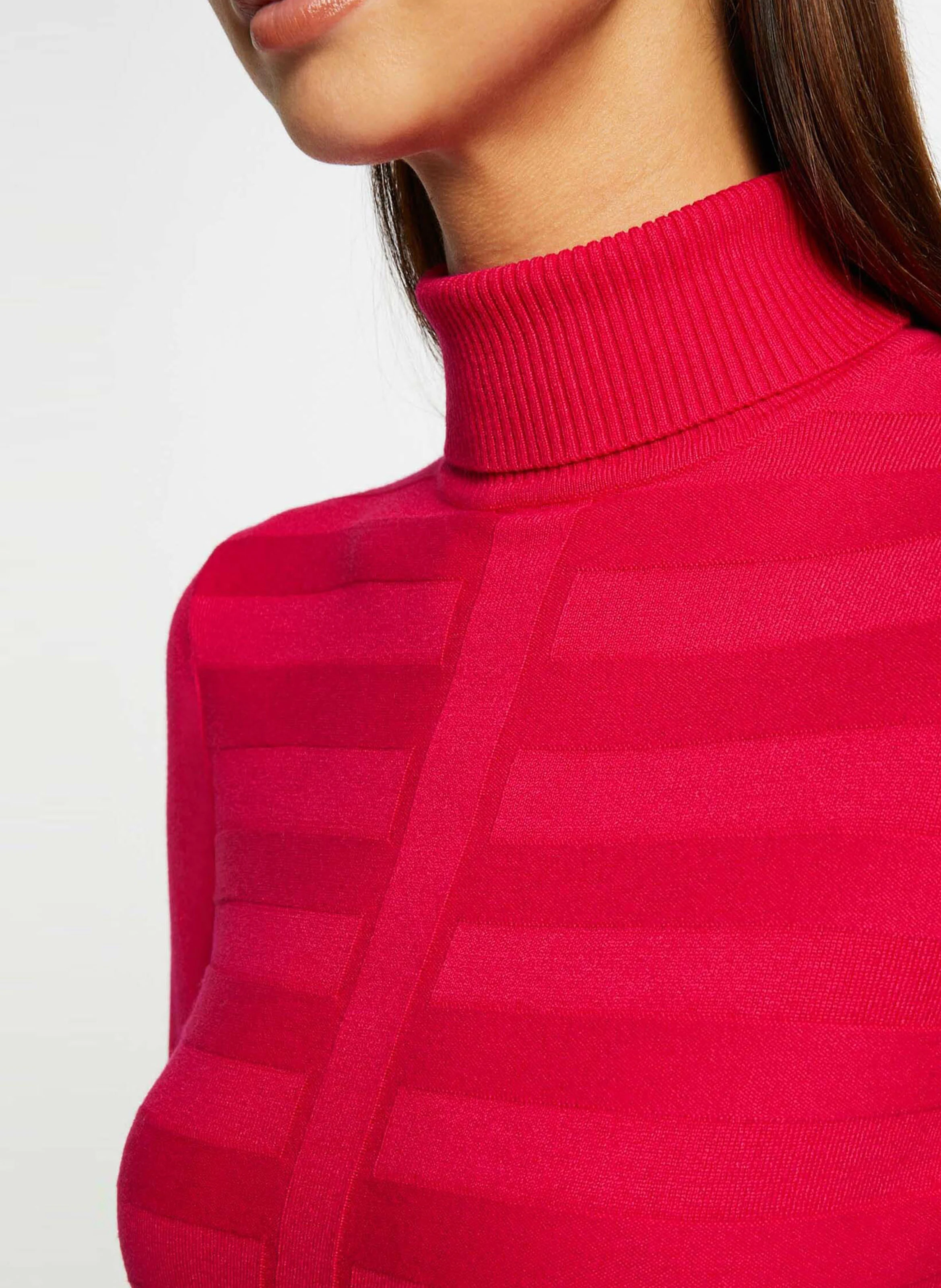 Pull col roulé | Rose