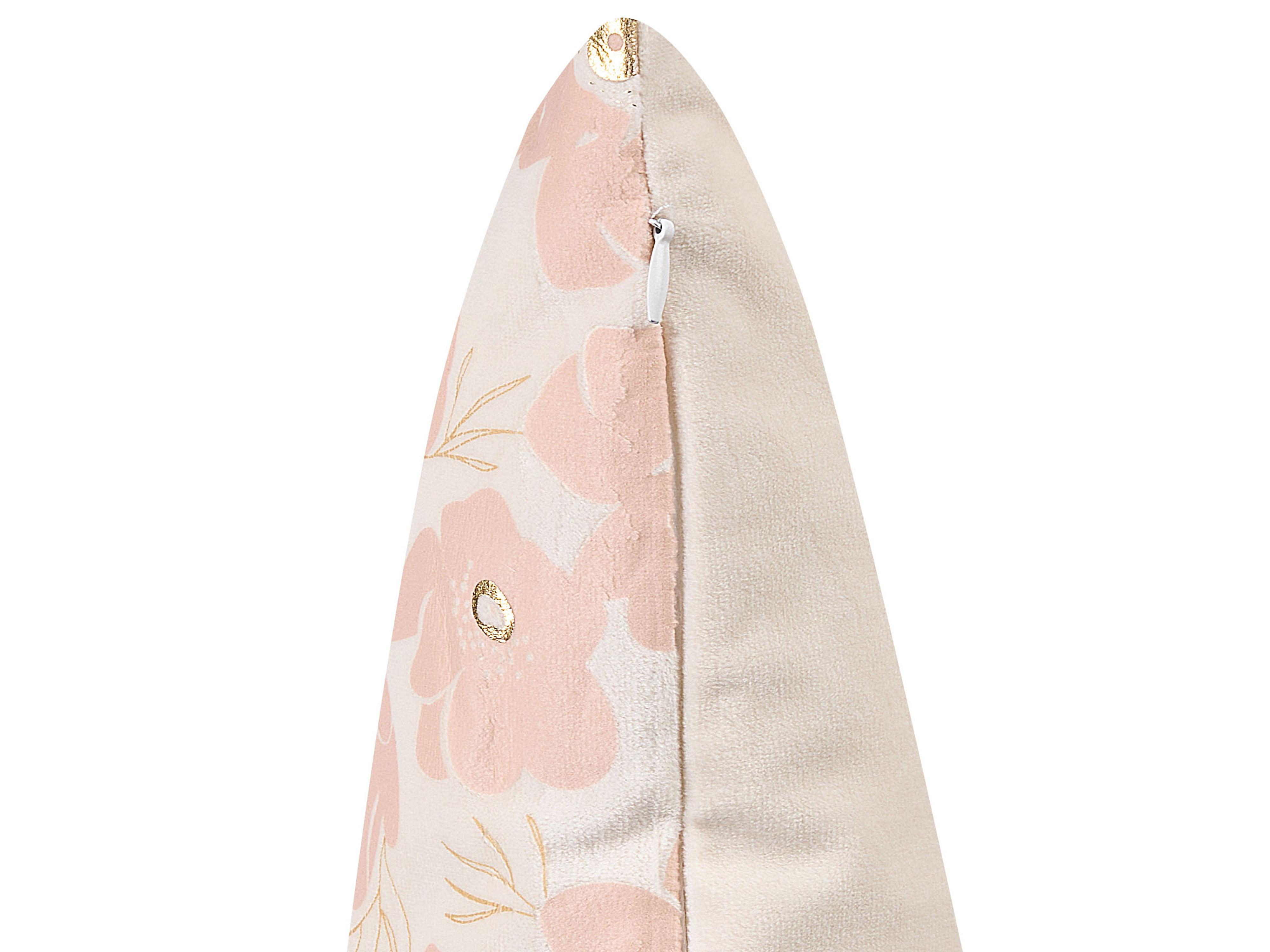 Set van 2 sierkussens TRITELEIA Fluweel 45 x 45 cm Roze bloempatroon