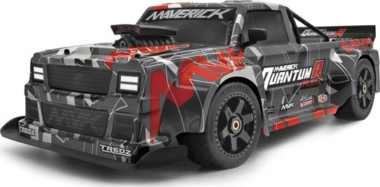 Maverick - Quantumr Flux 4S Fjernstyret Truck - 1:8 - Grå Og Rød - Mv150313