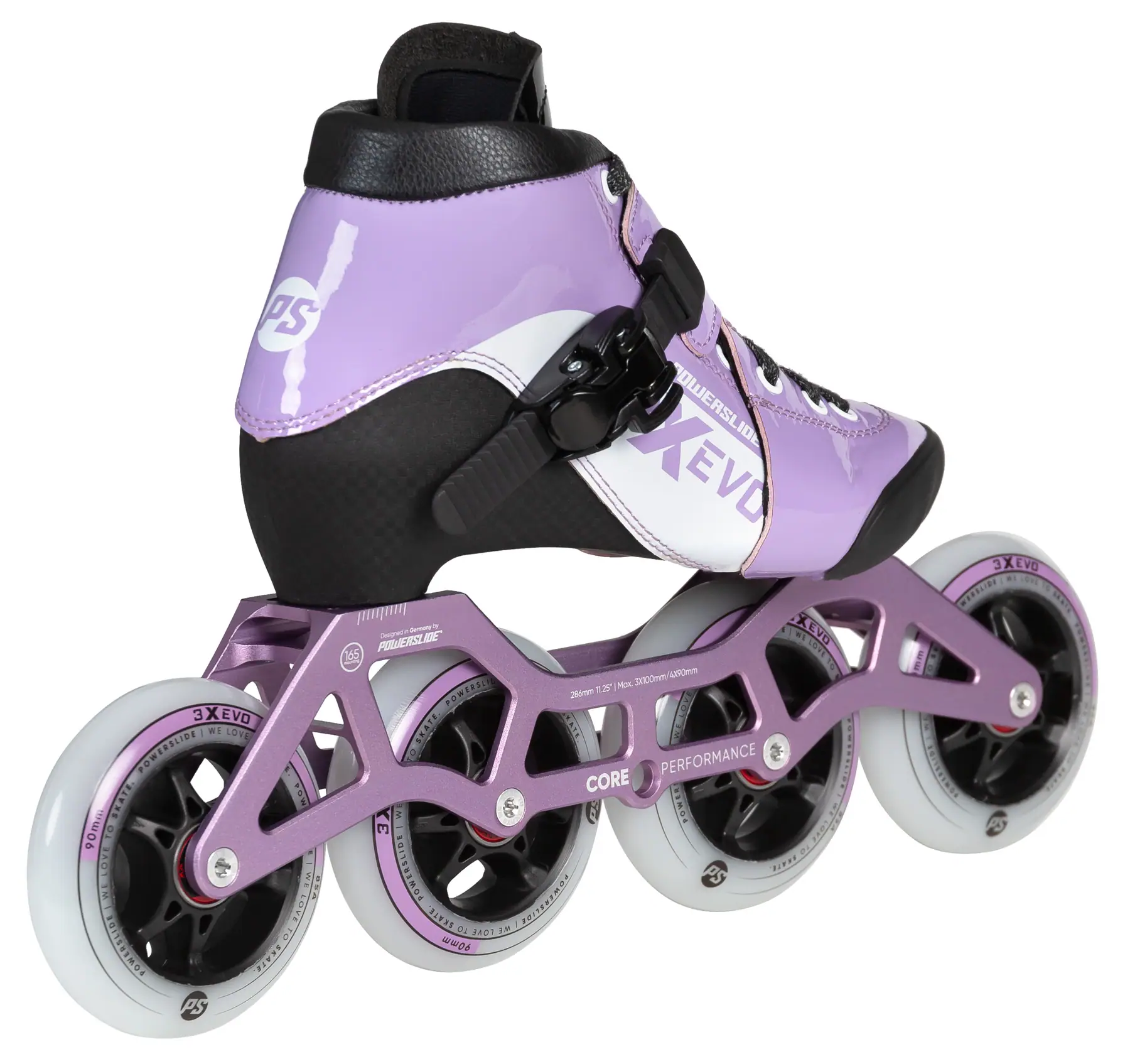 Powerslide 3X Evo Justerbare Inline Speed Skates Børn