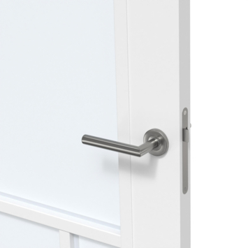 Arne & Bodil binnendeur ABD509 satijnglas - wit afgelakt - glaslat wit