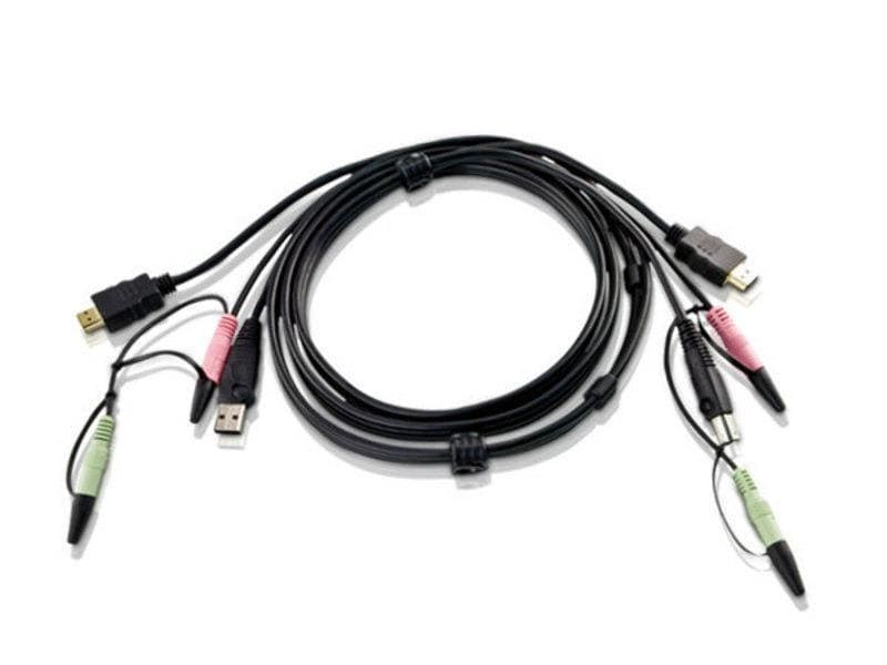 Aten KVM-Kabel 2L-7D02UH PS/2-VGA-KVM-Kabel, 1,8 m