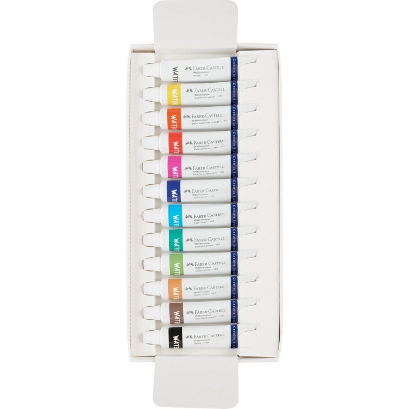 Peinture aquarelle faber castell boite de 12