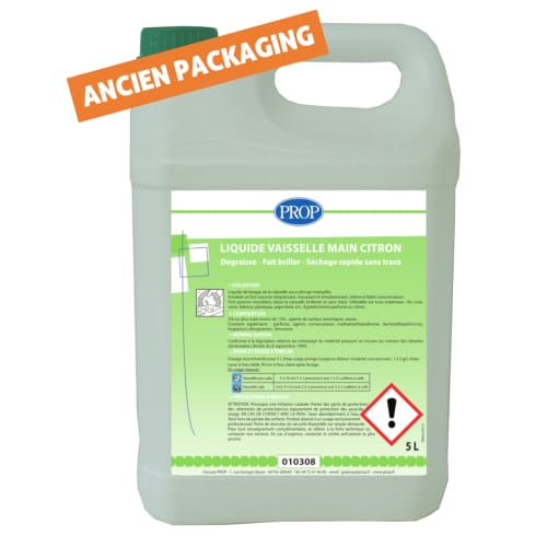 Liquide vaisselle plonge manuelle concentré Paredes Lava Wash UP CC bidon de 5L