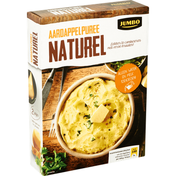 Jumbo Naturel Aardappelpuree Zakjes 2 x 138 g