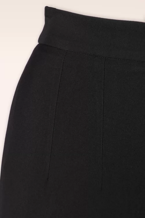 Vintage Diva  Florence pantalon in zwart