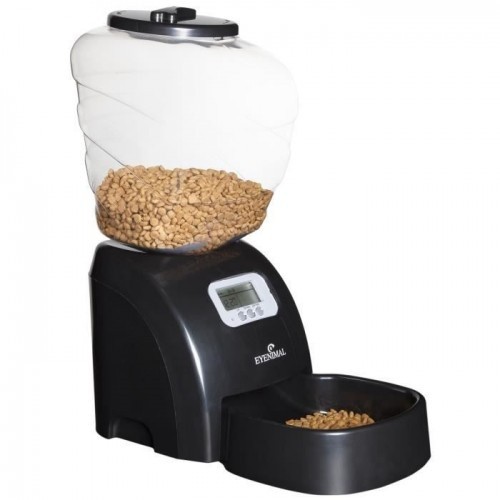 Alimentador automático para animais de estimação, preto
