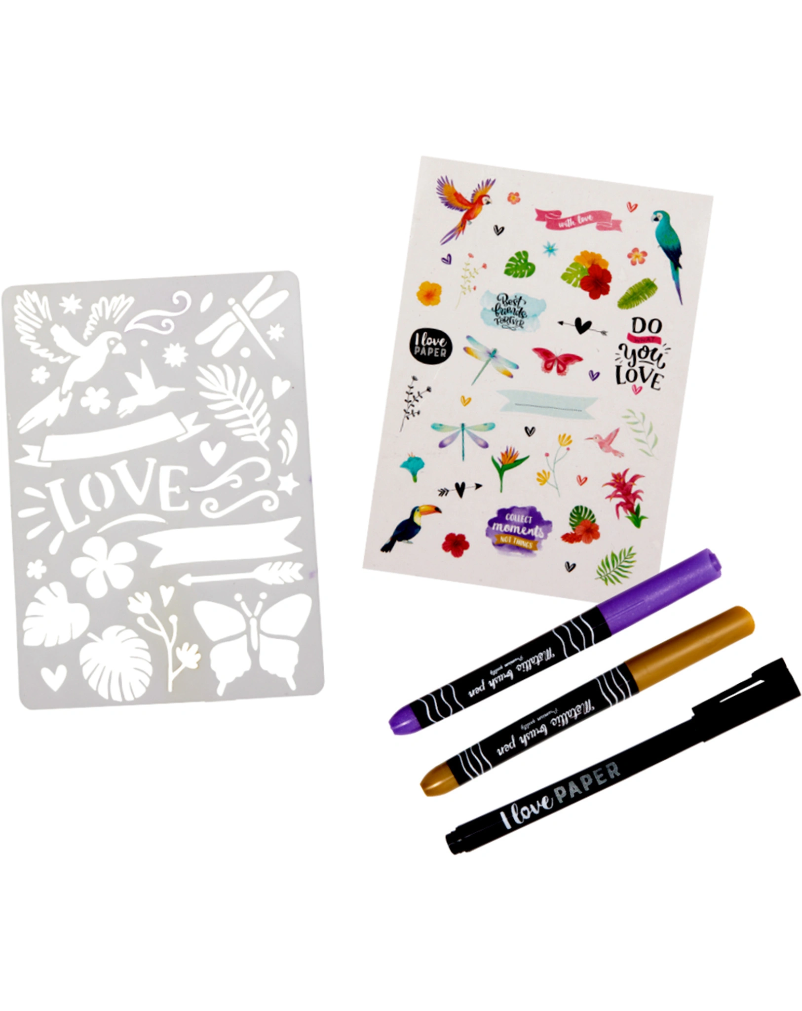 Postkarten-Bastel-Set I LOVE PAPER