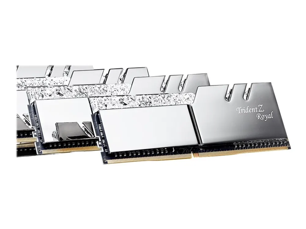 [OUTLET] - G.Skill Trident Z Royal Series - DDR4 - sæt - 16 GB: 2 x 8 GB - DIMM 288-PIN - 5333 MHz / PC4-42600 - CL22 - 1.6 V - ikke bufferet - ikke-ECC - sølv