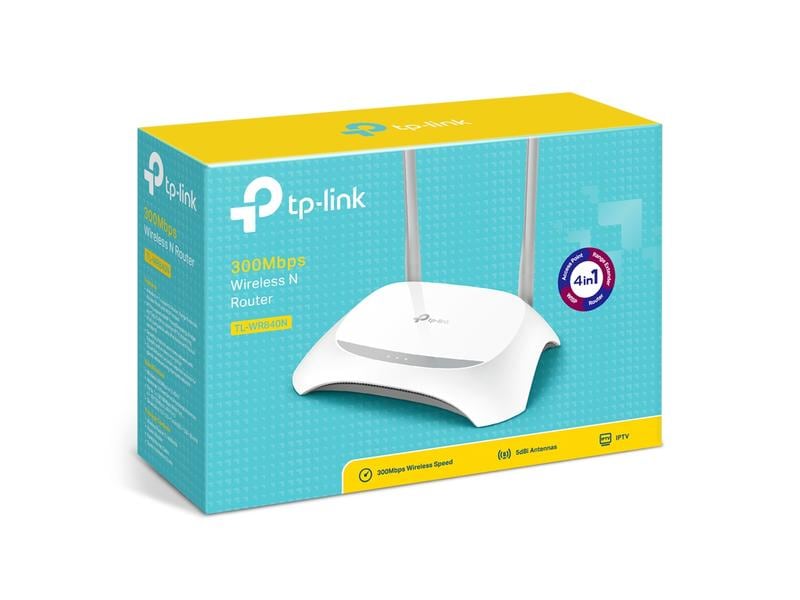 TP-Link Router TL-WR840N 300Mbps-WLAN-Router