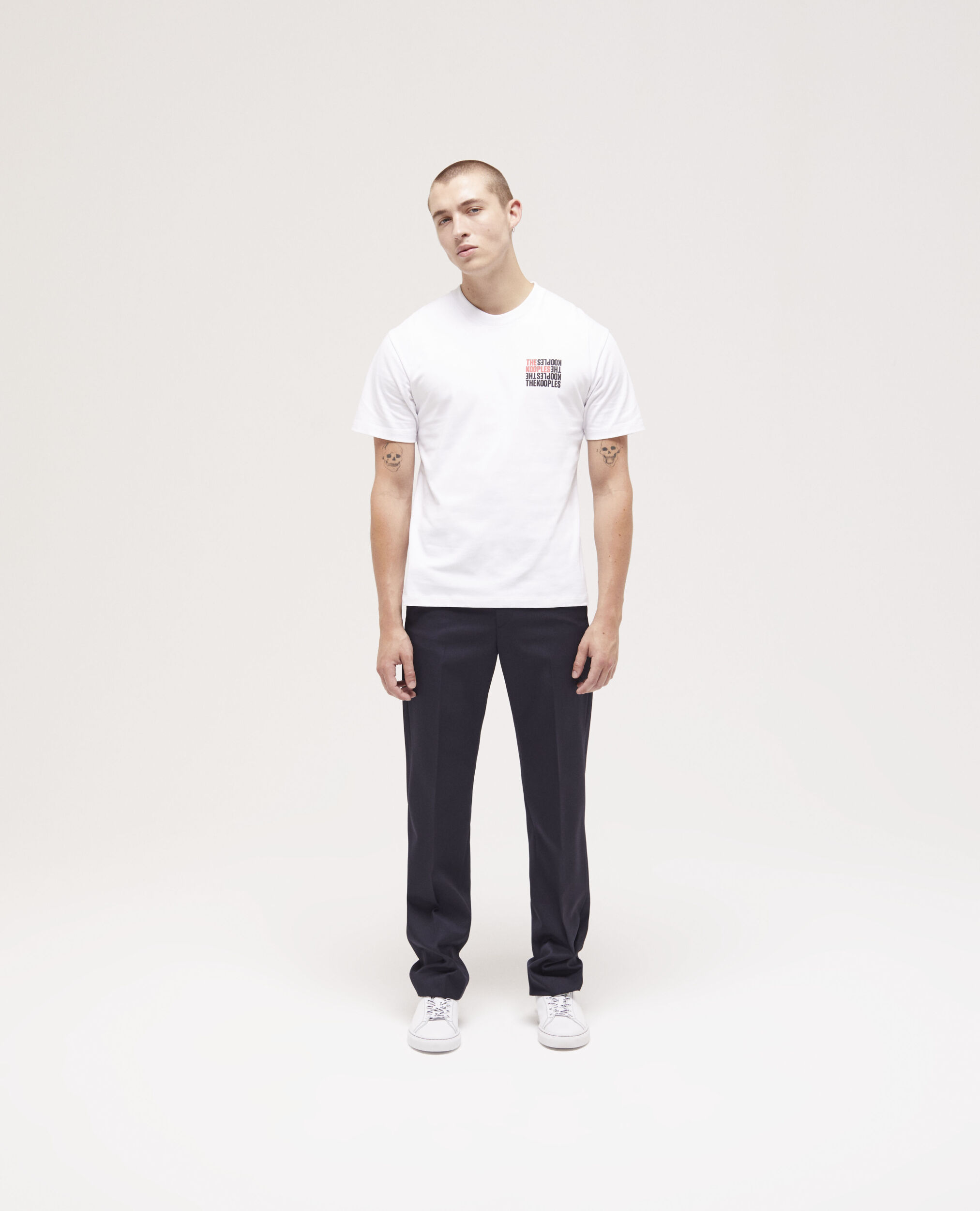 T-shirt logo The Kooples blanc