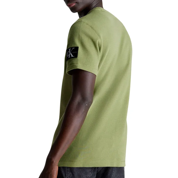 Calvin Klein Badge Waffle Shirt Heren