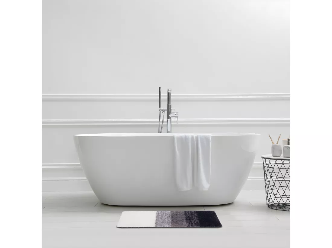 Tapis de bain déco dégradé en polyester 50x80cm