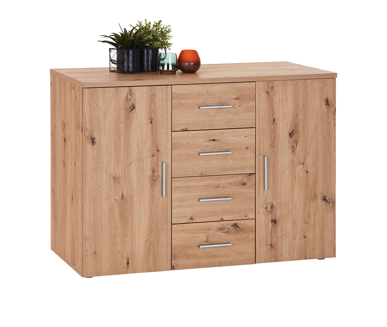 Kommode - Artisan Eiche - mit Übertiefe - 120 cm
