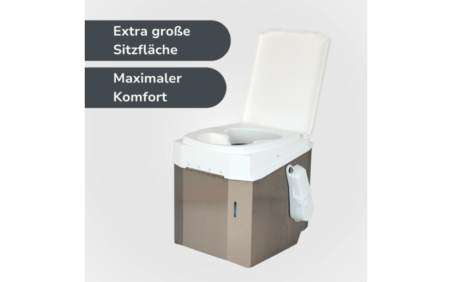 BioTioo 2.0 RL-M Trockentrenntoilette mit vollautomatischem Motor 12V / 24V / manuellem Rührwerk / Lüfter