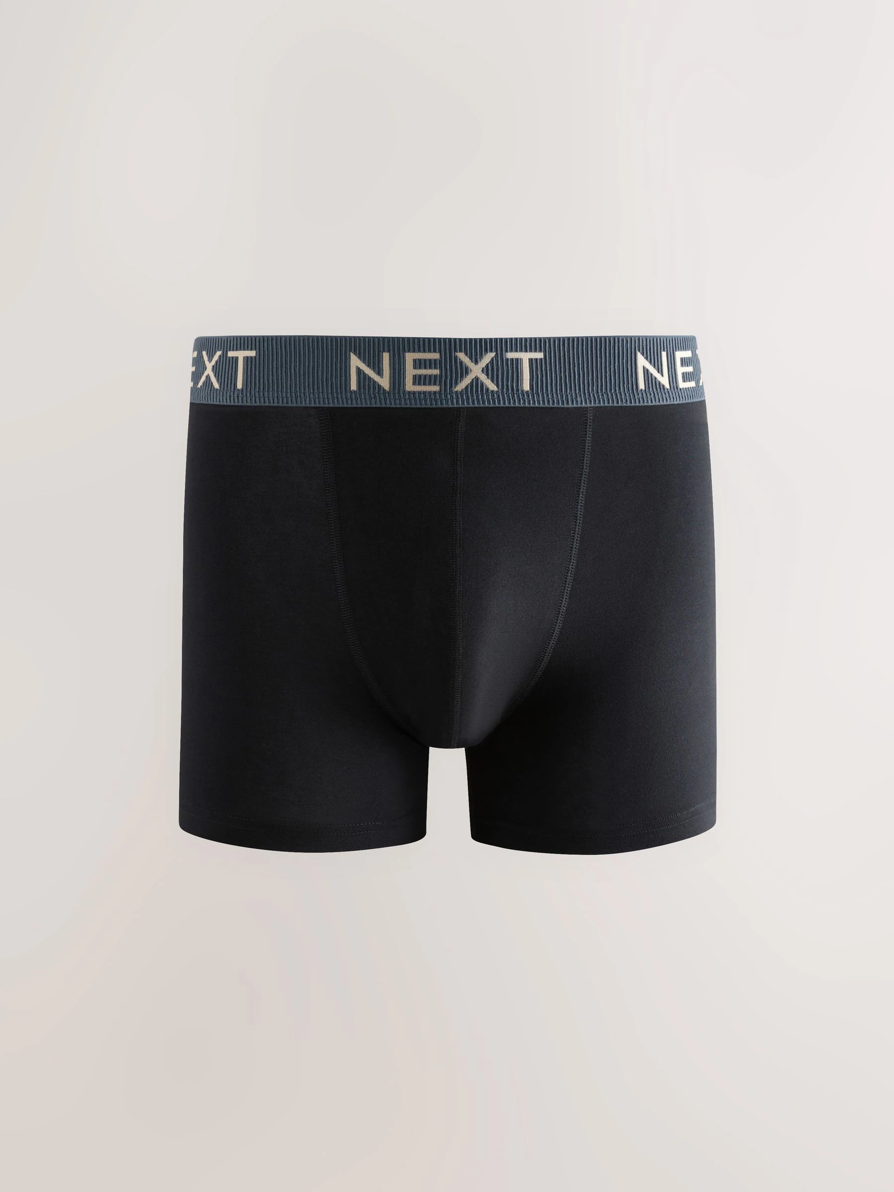 Zwarte tailleband met pastelkleurige textuur - Katoenrijke trunk boxershorts verpakking van 10
