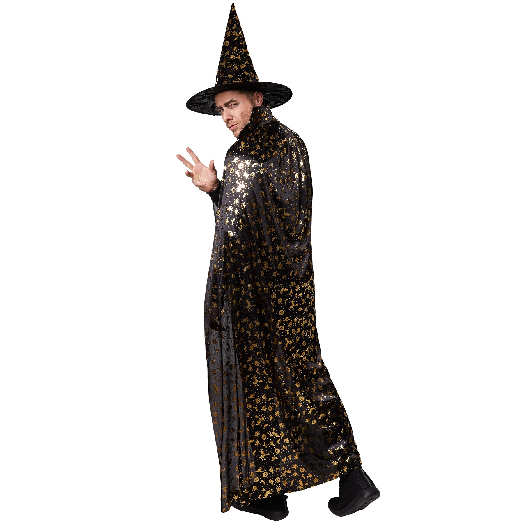 tectake® Unisex Erwachsene Set Hut und Umhang Halloween