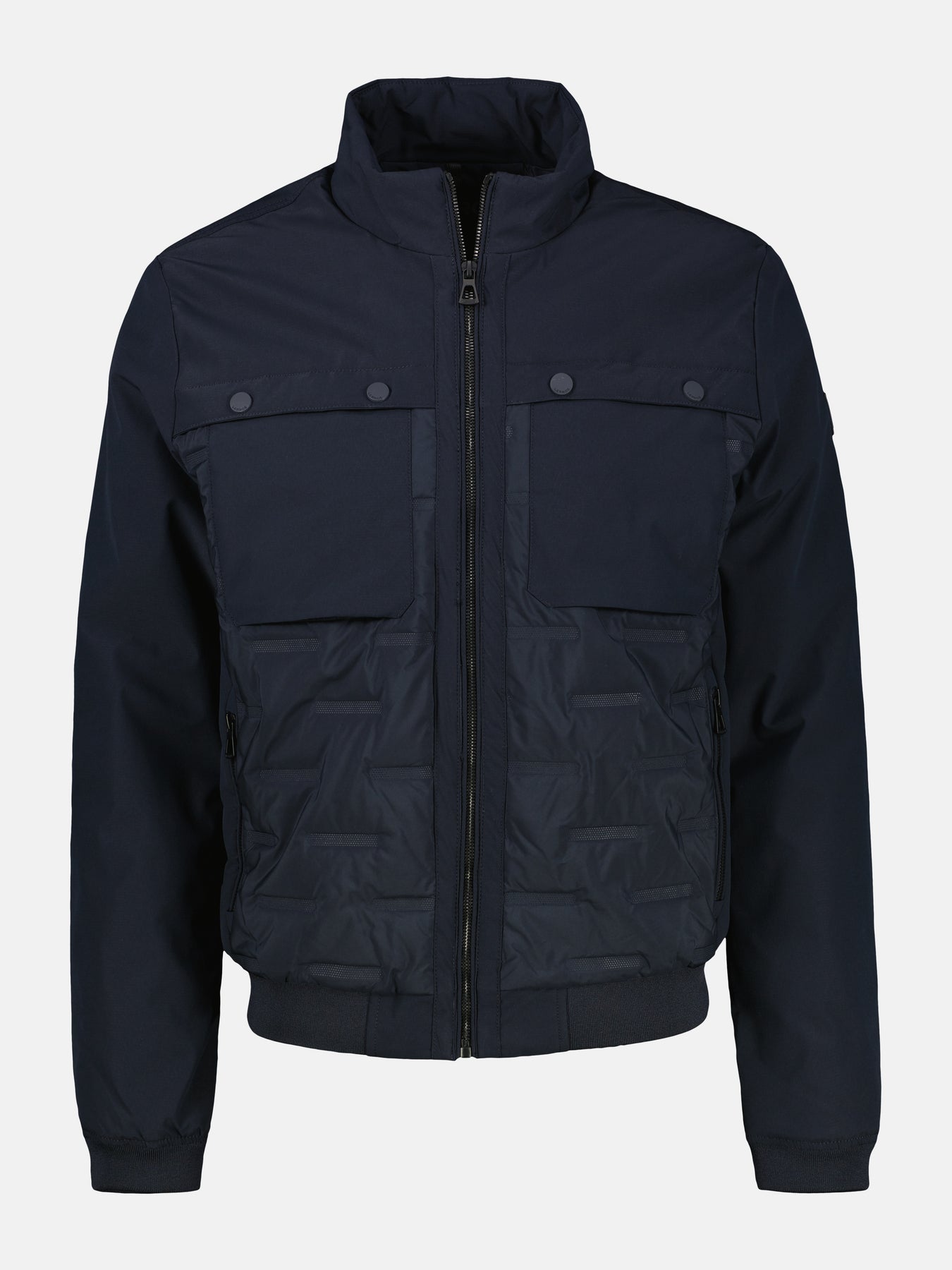 Sportiver Blouson in Struktur-Steppdesign