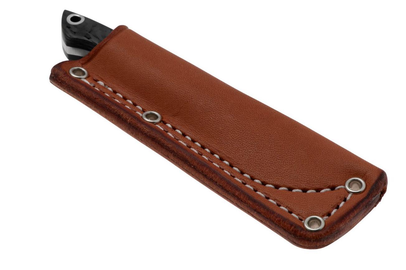 Bark River Micro Canadian CPM 3V, Black Carbon Fiber, vaststaand mes