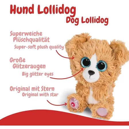 NICI Glubschis Kuscheltier Hund Lollidog 15 cm