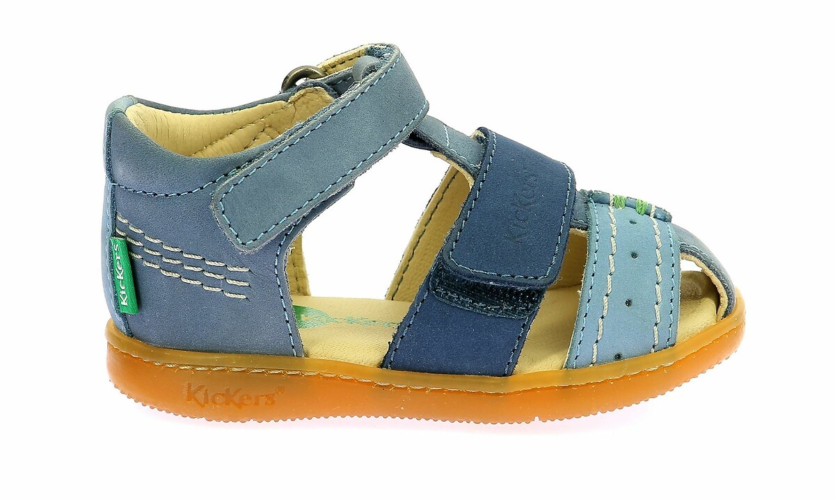 KICKERS<br>Sandálias fechadas de couro Kick Bazar