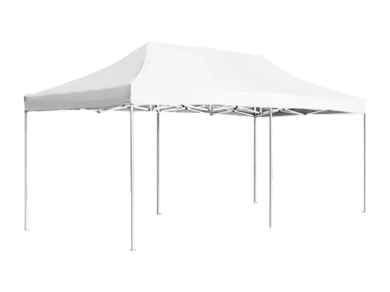 Tente de réception pliable Aluminium 6 x 3 m Blanc