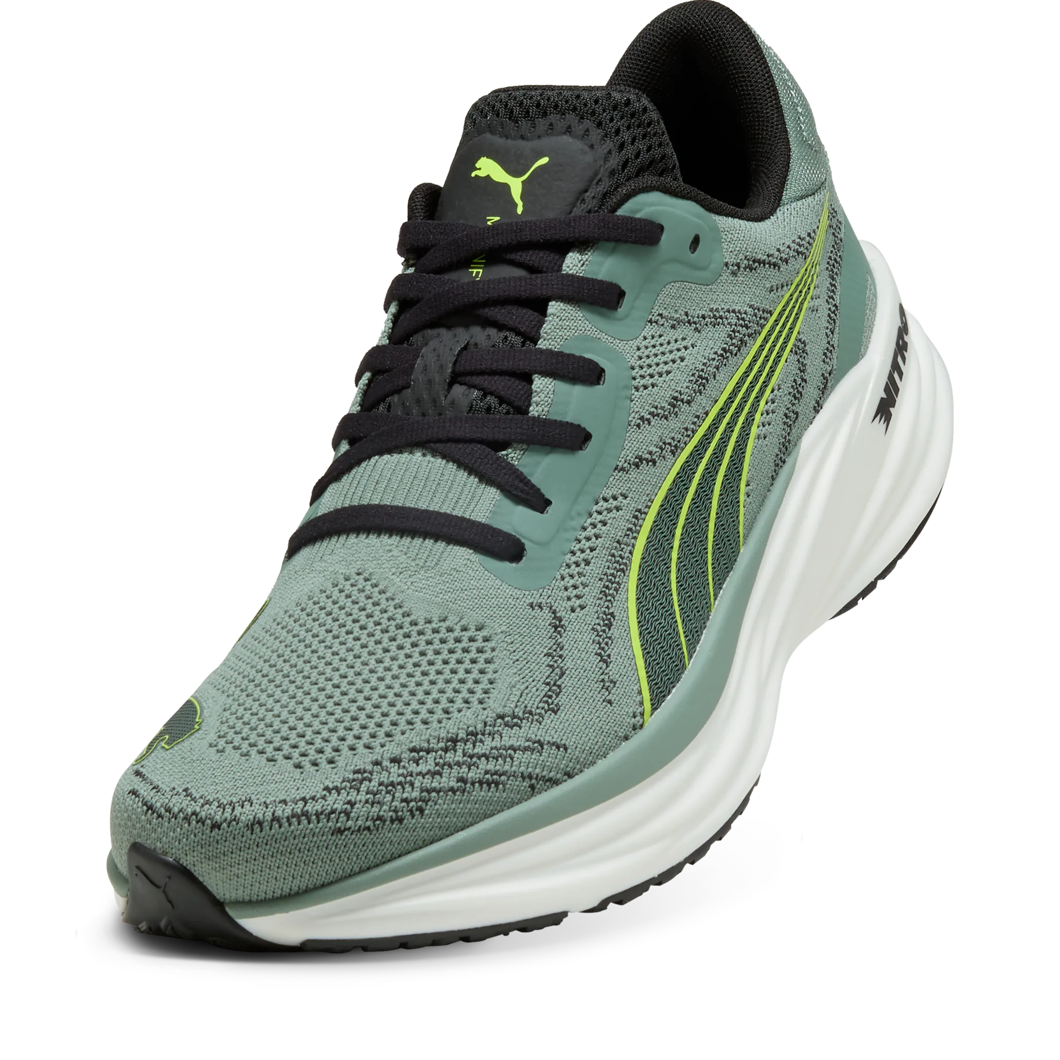 Puma Magnify Nitro 2 Green Moon-yellow Alert