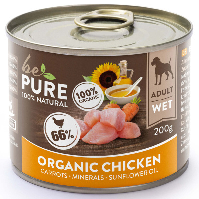 bePure Nassfutter Bio Adult Huhn & Karotten