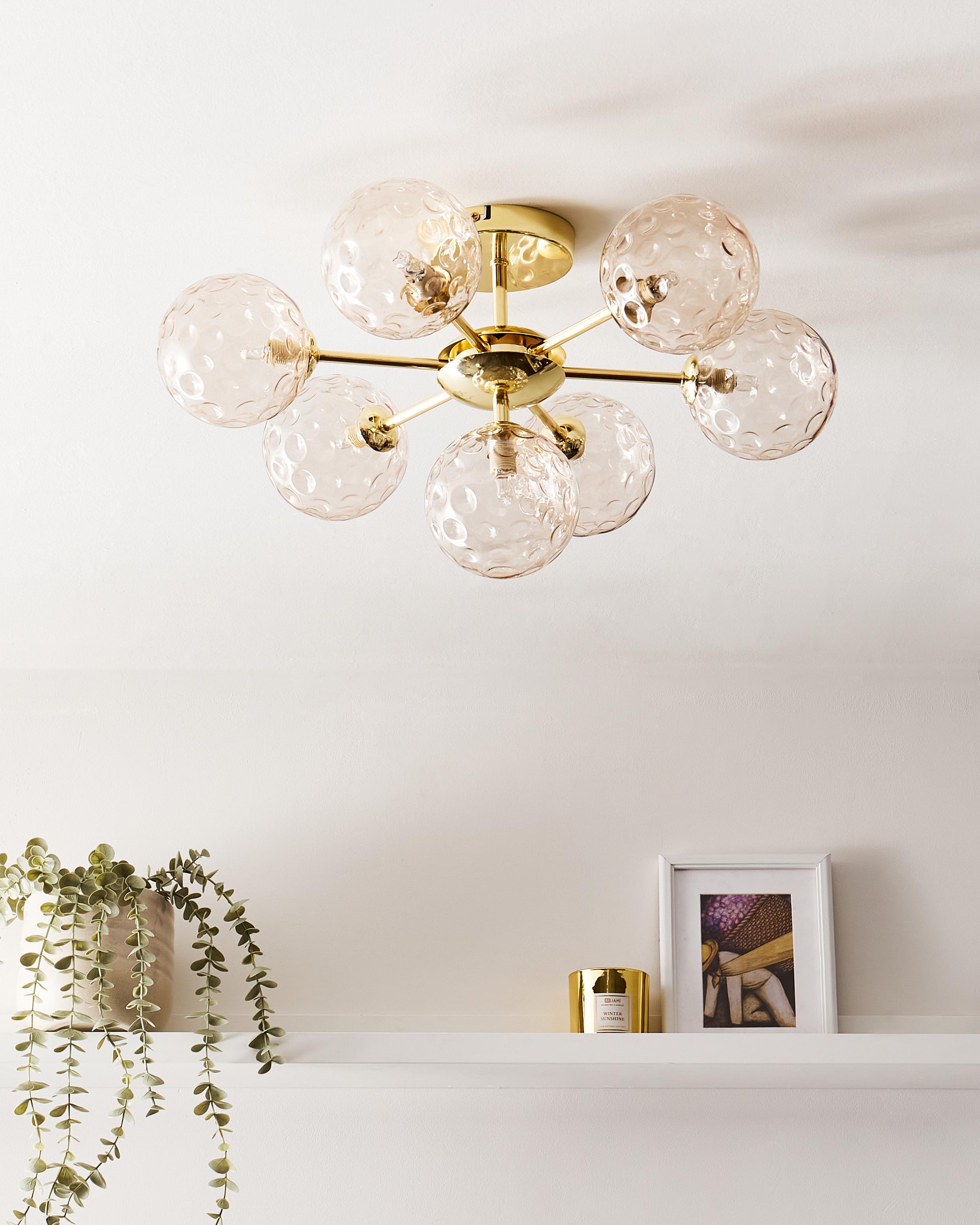Plafondlamp ANADYR Glas Beige