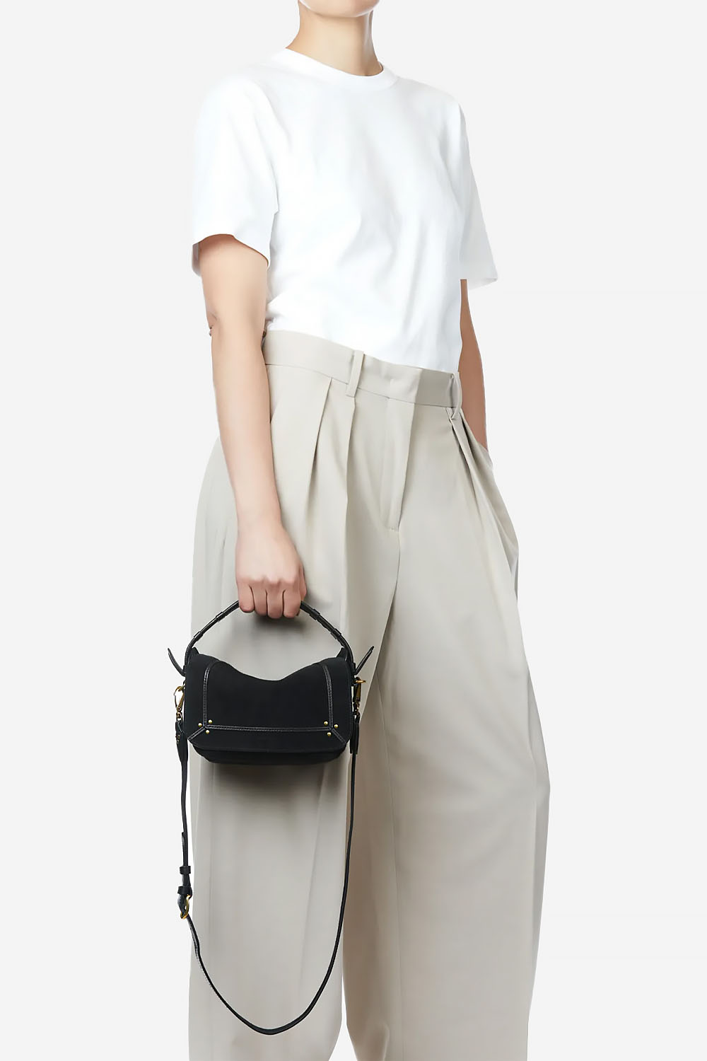 Pepito S suede crossbody
